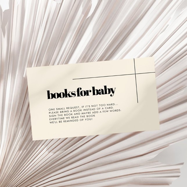 D'accompagnement Carte simple et élégante de demande de carnet de b (Créateur téléchargé)