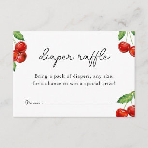 D'accompagnement Cerise sur le Baby shower supérieur Déchets Carte 