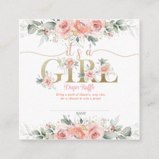 D'accompagnement c'est une carte de boîtier baby shower fille