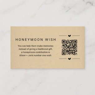 D'accompagnement Chance de lune de miel / Carte de fonds avec code 