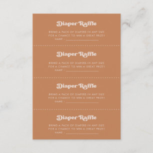 D'accompagnement Chic retro sucre Brown Déchets Carte de jeu Raffle