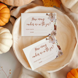 D'accompagnement Citrouille boho automne combien de bonbons carte b