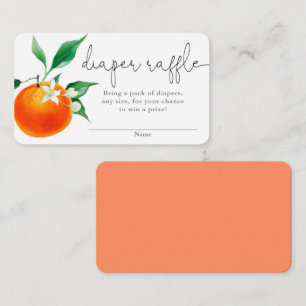 D'accompagnement Citrus orange cutie baby shower carte de tirage