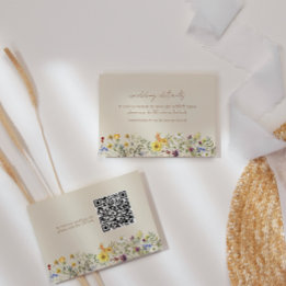 D'accompagnement Code QR de la carte de détails de mariage de jardi