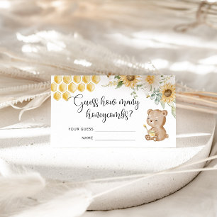 D'accompagnement Combien de honeycombes carte de jeu baby shower