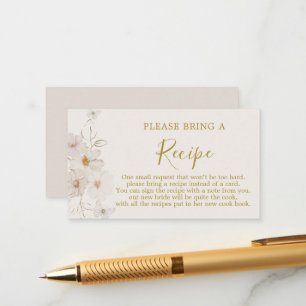 D'accompagnement Demande de carte de recette de Baby Shower papillo