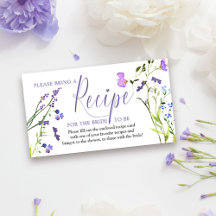 Demande de carte de recette pour Fleur sauvage vio