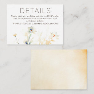 D'accompagnement Détails du Mariage floral Petite carte de boîtier