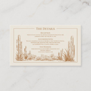 D'accompagnement Elégant Western Mariage Détails Carte de boîtier
