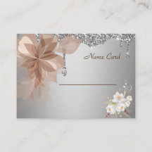 Elégante Extravaganza Mariage Nom Carte de boîtier