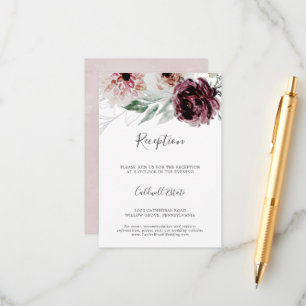 D'accompagnement Floral Romance Mariage Réception Insertion Carte