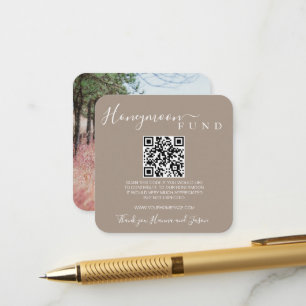 D'accompagnement Fonds lune de miel carte Qr avec photo