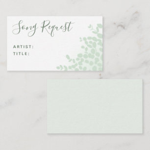 D'accompagnement Green Eucalyptus Mariage Chanson Demande Carte