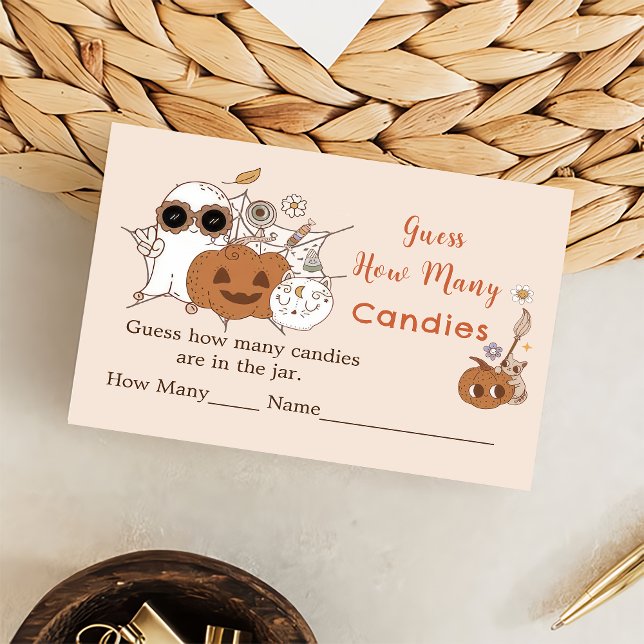 D'accompagnement Halloween Devinez Combien De Carte De Boîtier De J (Créateur téléchargé)