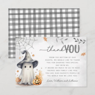 D'accompagnement Halloween Ghost Carte de remerciements