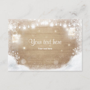 D'accompagnement Hiver Insertion carte Neige Russe bois scié jarres