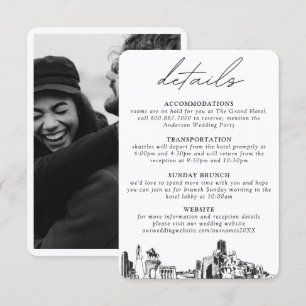 D'accompagnement Houston Mariage Détails Carte de boîtier