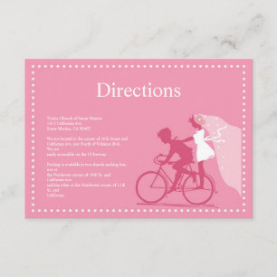 D'accompagnement Joli Couple à Bicyclette de Chèvrefeuille Carte de