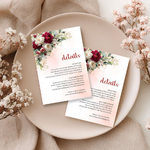 D'accompagnement Jolie carte de mariage florale verdoyante teintée