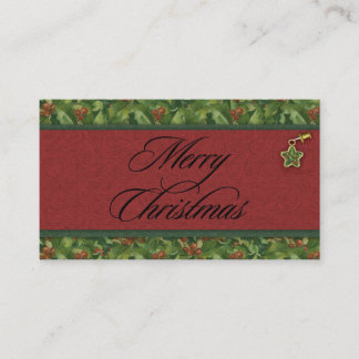D'accompagnement Joyeux Noël Carte de Holly