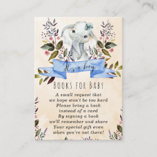D'accompagnement livre bleu pour bébé éléphant livre pour la carte 