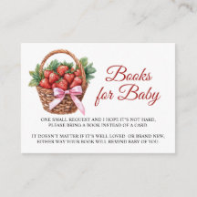 Livre de bébé fraise très sucrée pour carte
