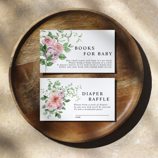 D'accompagnement Livre de fleurs romantiques pour la carte de boîti (Créateur téléchargé)