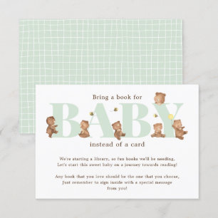 D'accompagnement Livre d'ours de miel pour carte bébé