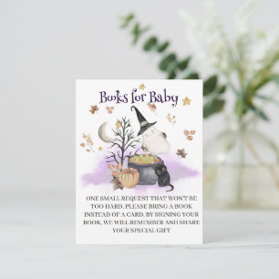 D'accompagnement Livres de Baby shower Halloween pour carte bébé.