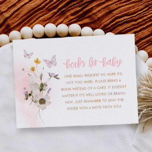 D'accompagnement Livres de Baby shower papillon pour carte bébé