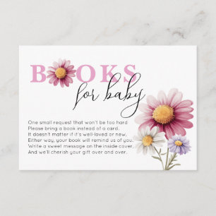 D'accompagnement Livres de Baby showers floraux pour carte bébé