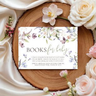 D'accompagnement Livres de Fleur Sauvage pour Carte de Bébé