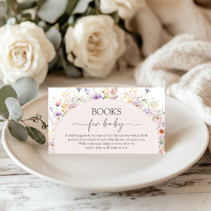 D'accompagnement Livres de fleurs sauvages pour carte de bébé
