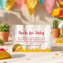 Livres de la Fête Rustique pour Carte Bébé | Taco
