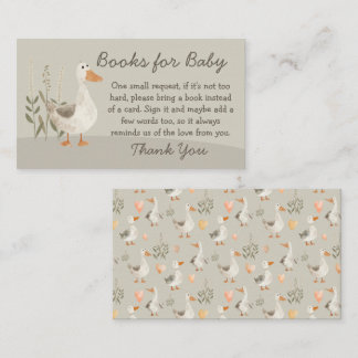 D'accompagnement Livres d'oies d'aquarelle pour bébé - Carte Baby s