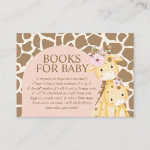 D'accompagnement Livres Giraffe Fille Rose Pour Carte Boîtier Bébé