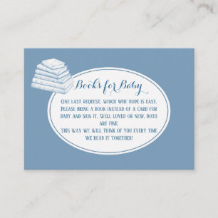 D'accompagnement Livres pour bébé carte jointe à la baby shower