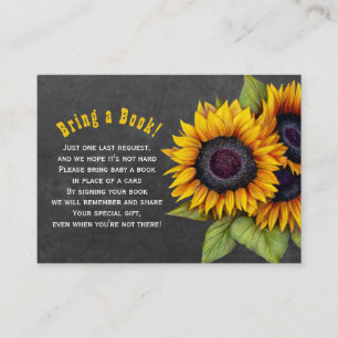 D'accompagnement Livres pour bébé tournesol apporter une carte d'in