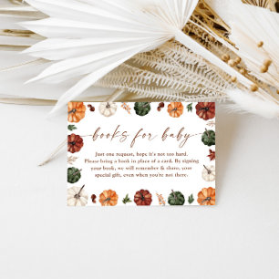 D'accompagnement Livres pour carte bébé   Baby shower Citrouille d'