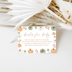 D'accompagnement Livres pour carte bébé   Baby shower Citrouille d'