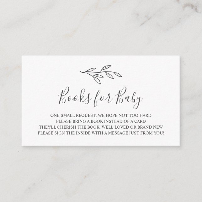 D'accompagnement Livres pour carte d'insertion pour bébé (Devant)