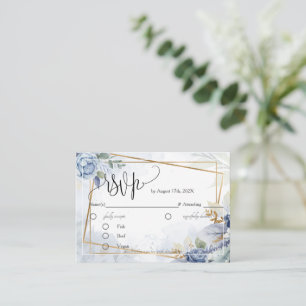 D'accompagnement Magnifique carte de boîtier de carte RSVP Flowers 