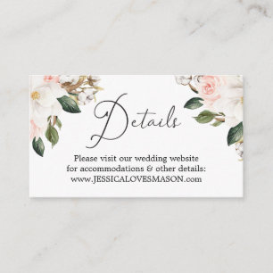 D'accompagnement Magnolia Cotton Site Mariage Insérer une carte