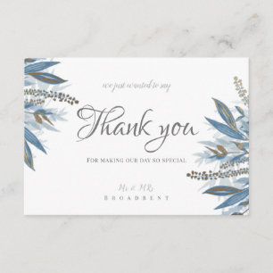 D'accompagnement mariage de la carte carte de remerciements