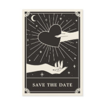 Mariage du Tarot céleste Boho Enregistrer la carte