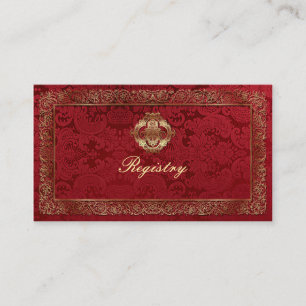 D'accompagnement Mariage indien rouge - Carte d'enregistrement / Ca