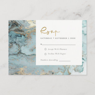 D'ACCOMPAGNEMENT MODERNE RSVP CARTE DE RÉPONSE DE MARIAGE EN AGATE