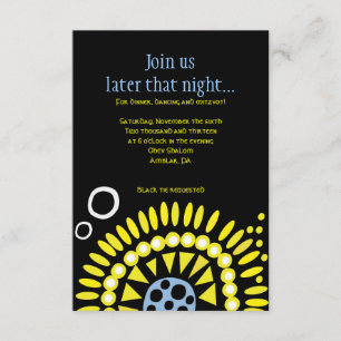 D'accompagnement MOSAIC DOVE de la carte de réception Bat mitzvah d