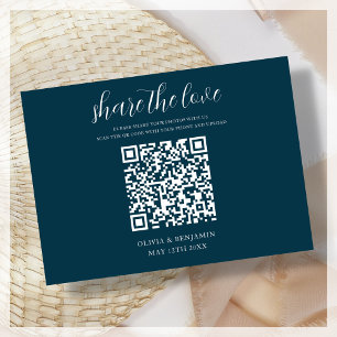D'accompagnement Navy Blue QR Code Partager La Carte De Boîtier D'A