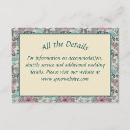 D'accompagnement Oiseau de mer et hibiscus - Carte de boîtier maria